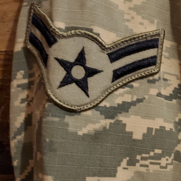 US Air Force Camo Uniform Jacket/Shirt Button Up Size 40R - Picture 6 of 13